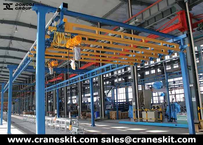 workstation crane systems for material handling