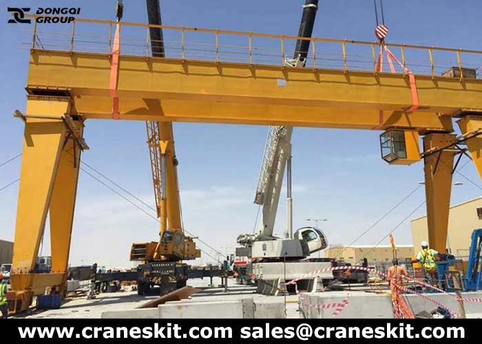 double girder gantry crane installation