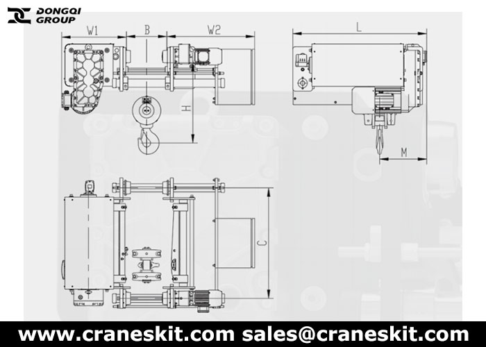 NRL type monorail hoist design