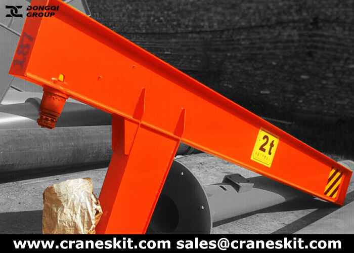 2 ton Pillar-mounted slewing jib crane production-2