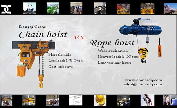 Chain hoist or rope hoist 