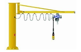 pillar mounted jib crane - YouTube