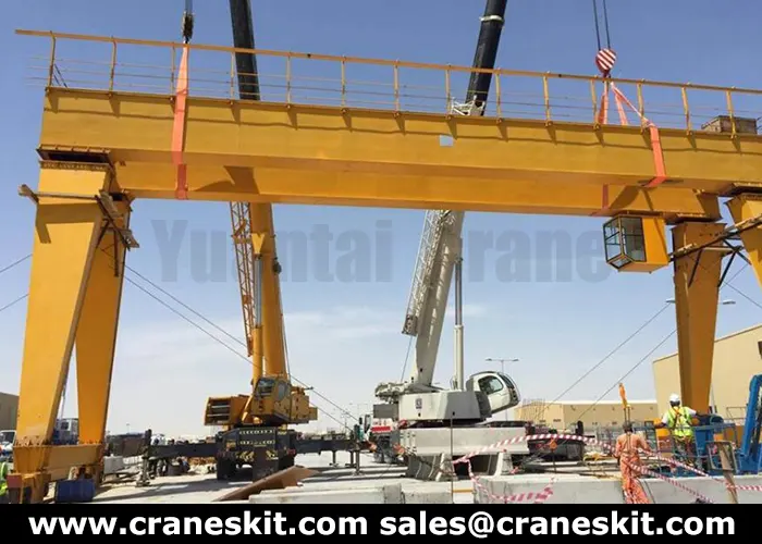 25 ton gantry crane installed in saudi arabia