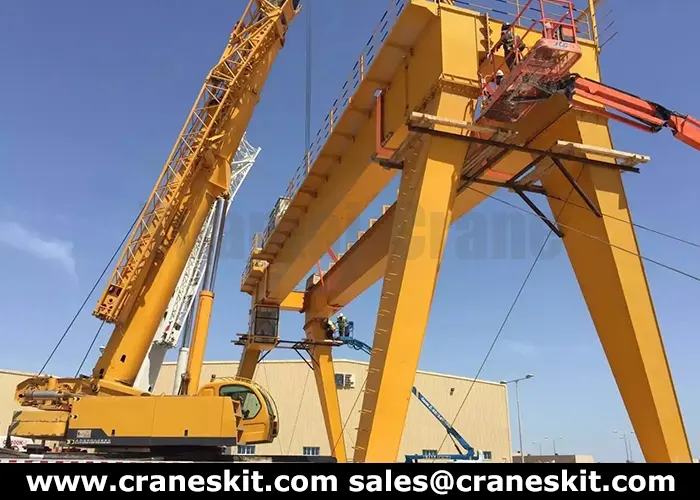 50 ton gantry crane installed in saudi arabia