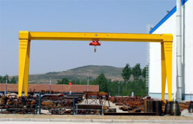 Material Handling Cranes - Single Girder Semi Gantry Crane ...